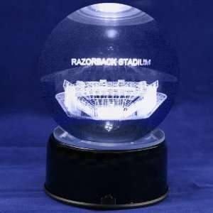 Arkansas Razorbacks Football Stadium 3D Laser Globe  