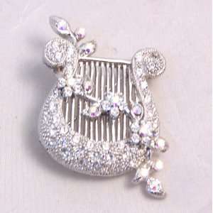  Angel Harp Broach with Austrian Crystals 9328 Everything 
