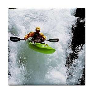  Kayak Kayaker Kayaking Ceramic Tile Coaster Great Gift 