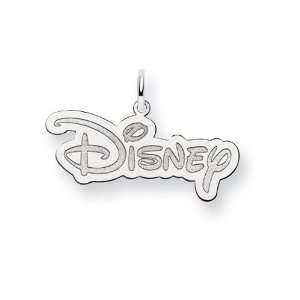  Disney Disney Logo Charm in 14 kt White Gold Finejewelers 