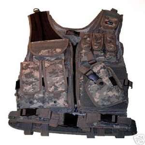  Deluxe Tactical Pistol Vest   Digital Camo   Xx Large 