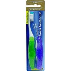  Good Sense Folding Travel Toothbrush 2 Pack Case Pack 36 Beauty