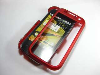 Plastic Skin Hard Cover Case For Samsung Transform M920 Red  