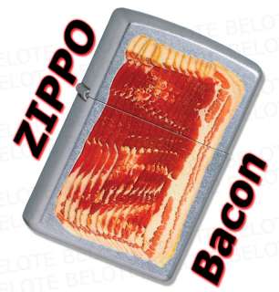 Zippo Bacon Street Chrome Windproof Lighter 28130 *NEW*  