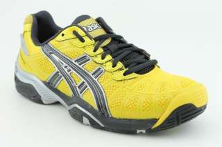 The Asics Gel Resolution 3 shoes feature a mesh upper with a round toe 