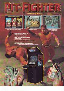   FIGHTER ORIG VIDEO ARCADE GAME ADVERTISING SALES FLYER BROCHURE 1990