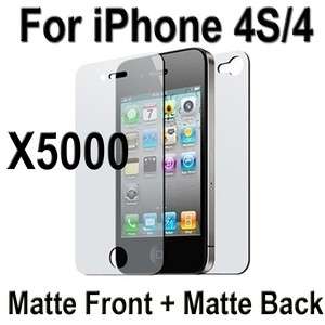 5000X Anti Glare Full Body Screen Protector For Apple iPhone 4S 4 