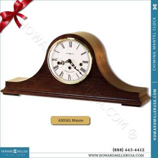   Miller Traditional Key wound Chiming Mantel clock in cherry, MASON