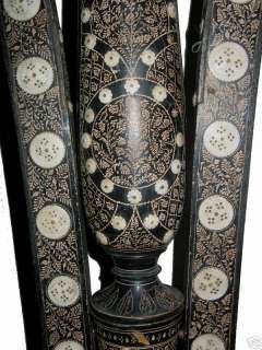 antik orientalische Lampe stehlampe antique standard lamp Lacquerware 