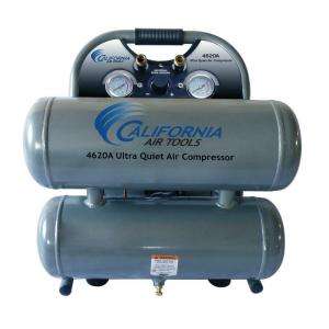   Quiet and Oil Free Aluminum Twin Tank Air Compressor at The Home Depot