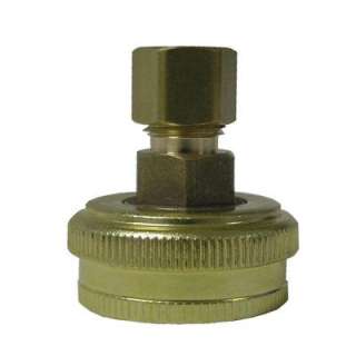   In.x 1/4 In. Brass FHT X Compression Adapter A 696 at The Home Depot