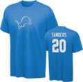 Barry Sanders Youth 8 20 Detroit Lions Blue Reebok Name & Number T 