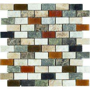 Ceramic Tile Maximo Stone 12 in. x 12 in. Multicolor Natural 