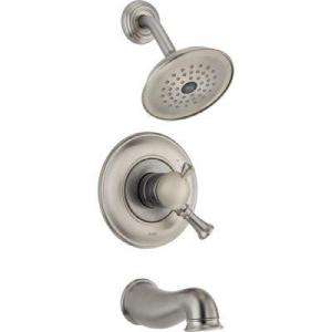 Lockwood 1 Handle Single Spray Tub and Shower Faucet Trim in Stainless 