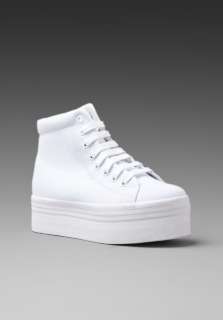 JEFFREY CAMPBELL HOMG Platform Sneaker in White/White at Revolve 
