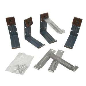 Amerimax Home Products 5 In. Aluminum Fascia Brackets (4 Pack) 2502019 