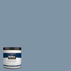 BEHR Premium Plus 8 oz. Bleached Denim Interior/Exterior Paint Tester 