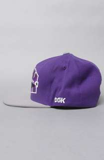 DGK The Ghetto Champs Starter Cap in Purple Grey  Karmaloop 