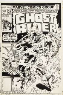 GHOST RIDER #29 cover, GR vs Doctor Strange, R. BUCKLER  