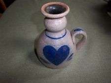 ROWE Pottery Oil Lamp   1983   Discontinued Pattern   Salt glazed