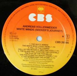 ANDREAS VOLLENWEIDER   WHITE WINDS NM  