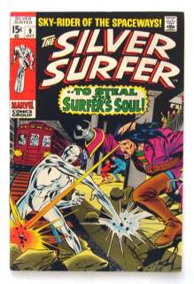 Silver Surfer #9 1969 Silver Age Marvel Comic  