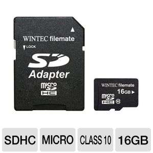 Wintec 3FMUSD16GBC10 R Filemate Mobile MicroSDHC Card with Adapter 