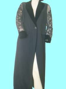 3k Gianfranco FERRE Black Evening NEW Tuxedo Dress 10  