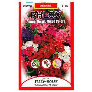 Ferry Morse Phlox Annual Dwarf Mix Seed 1119 