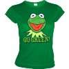 LOGOSHRT Muppets Retro Comic Damen T Shirt KERMIT GO GREEN   GRÜN Gr 