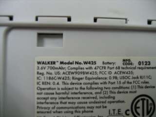 Walker W425 Clarity Pro Cordless Phone  