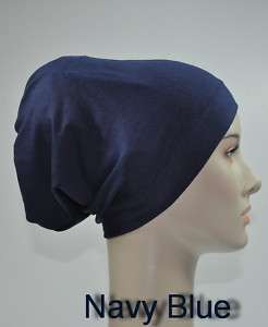 New Cotton Lycra Under Scarf Bonnet Hijab Cap Navy Blue  