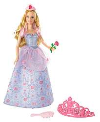 Mattel L8121   Barbie als Dornröschen mit Krone  Spielzeug