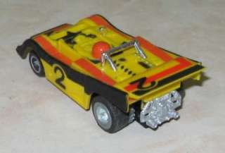 70s IDEAL TCR RACE CAR NUMBER 2 WITH DRIVER SLOT CAR COOL  
