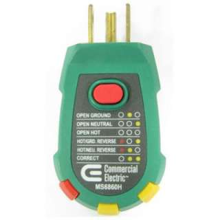 Commercial Electric GFCI Outlet Tester MS6860H at The Home Depot