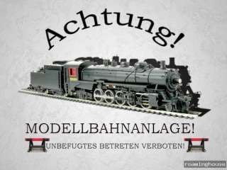 Aluschild   Modelbau   Eisenbahn  Lok   Zug   Neu  