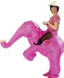  Karneval Kostüm aufblasbar Fasching  rosa Elefant 