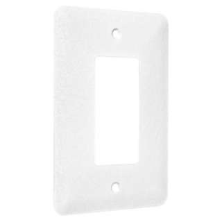   Gang Textured White Rocker Wall Plate (WMTW R) from The Home Depot