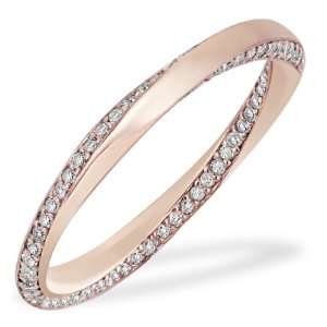 Goldmaid Damen Ring Twister 375 Rotgold 120 Diamanten 0,47 ct. Gr. 54 