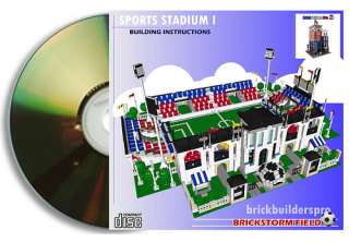 Custom Sports Stadium Instructions CD use with Lego  