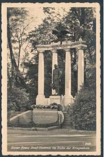 AK, Kaiser Franz Josef Denkmal im Park der Kriegsschule (998)  
