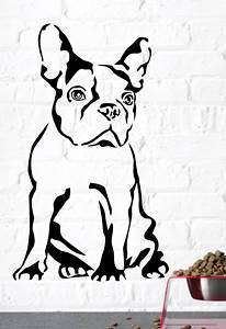französische Bulldogge Hund Wandtattoo Aufkleber Art.19  