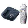 Telekom T Sinus 711 Komfort Schnurloses analog Telefon schwarzblau 
