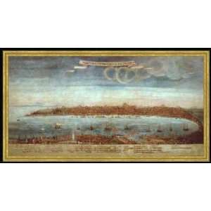 Bild mit Rahmen 16. Jahrhundert, Konstantinopel / Gemälde 16.Jh 