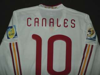 SPAIN CANALES MATCH UN WORN SHIRT FIFA U 20 World Cup 2011  