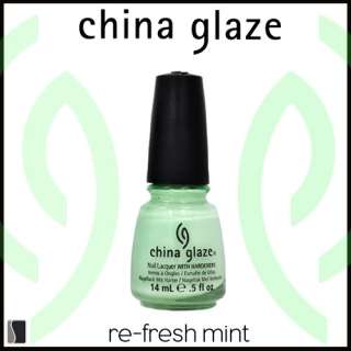 China Glaze Nail Polish Up Away RE FRESH MINT Lacquer 80937 .5 oz 