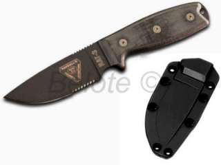 Ontario Knife Randall Black RAT 3 Serrated 7.8 D2 8624  