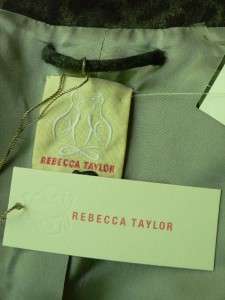 Rebecca Taylor Gray Leopard Runway Ruffle Coat NWT 12  