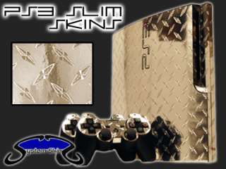 DIAMOND PLATE Skin for PS3 Slim PLAYSTATION 3 Console System Decal 