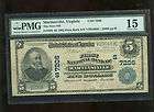 National Currency Martinsville , Virginia $10 1902 PMG F15